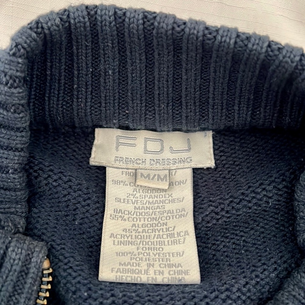 FDJ~French Dressing~Zip Front Sweater / Jacket / Host Pick - Picture 4 of 8